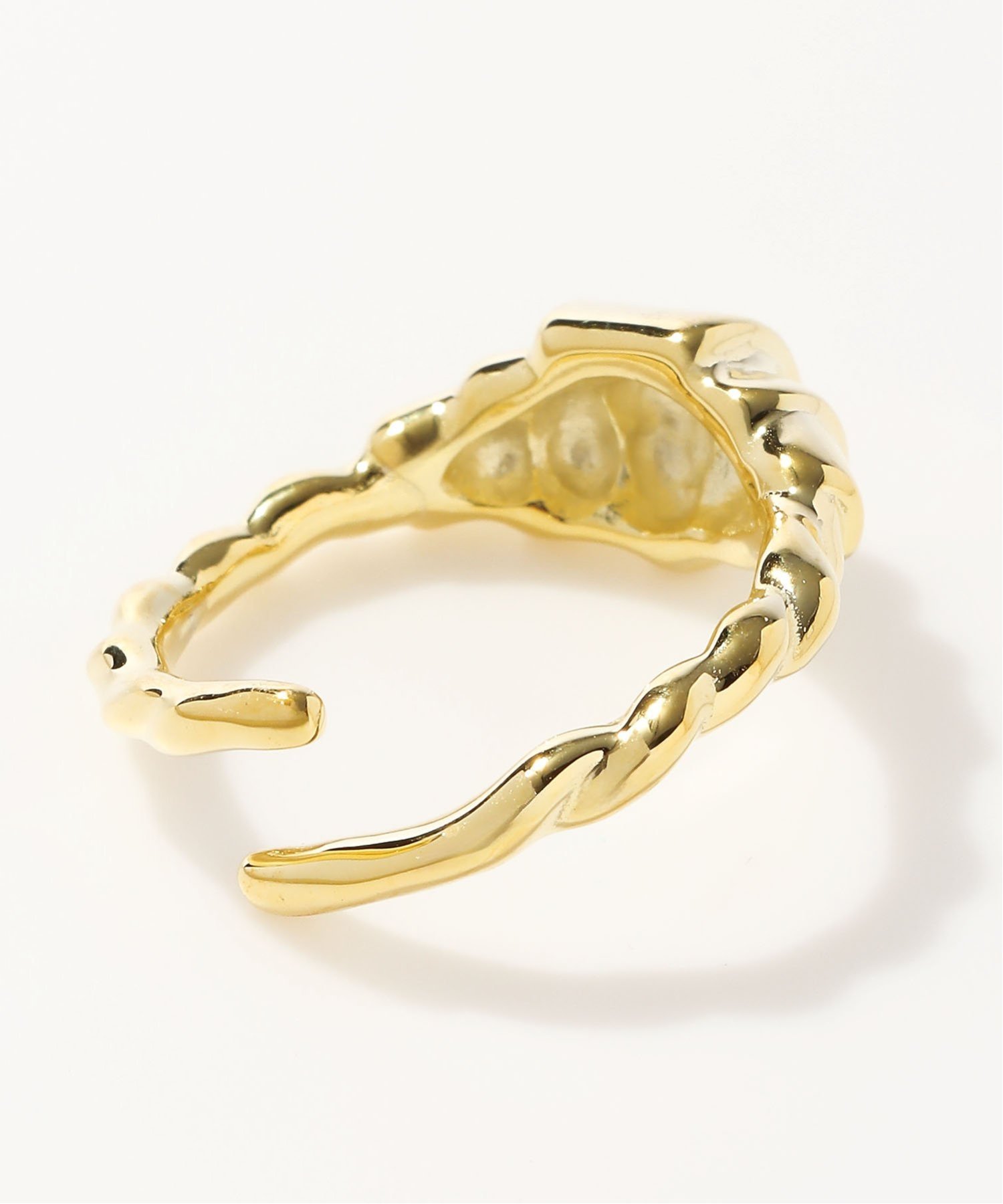 【SALE／54%OFF】BURNER (U)925シルバー デザインリング フリーサイズ バーナー アクセサリー・腕時計 リング・指輪 ゴールド【送料無料】