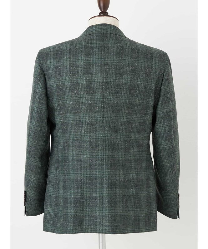 【SALE／30%OFF】Aquascutum MEN Greenery Check Jacket アクアスキュータム ジャケット・アウター テーラードジャケット・ブレザー カーキグリーン【送料無料】