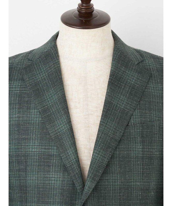 【SALE／30%OFF】Aquascutum MEN Greenery Check Jacket アクアスキュータム ジャケット・アウター テーラードジャケット・ブレザー カーキグリーン【送料無料】