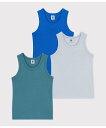 PETIT BATEAU タンクトップ3枚組 プチバトー インナー・ルームウェア その他のインナー・ルームウェア【送料無料】