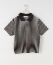 JOURNAL STANDARD relume ベロアボーダー襟付きTEE ジャーナル スタンダード レリューム トップス ポロシャツ ブラウン ネイビー【送料...