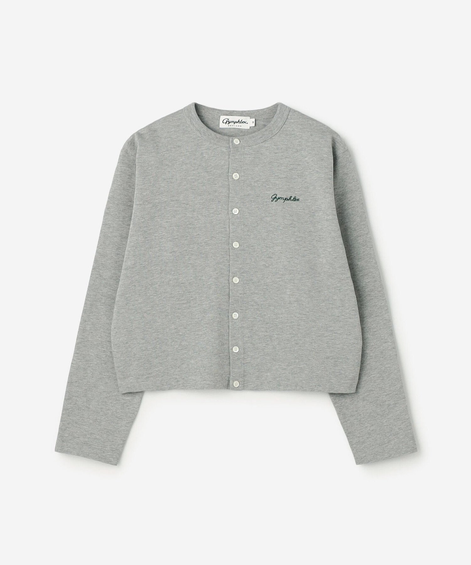 Bshop Gymphlex ｜ コットン 長袖ショートカーディガン WOMEN ビショップ トップス カーディガン レッド ブラック【送料無料】
