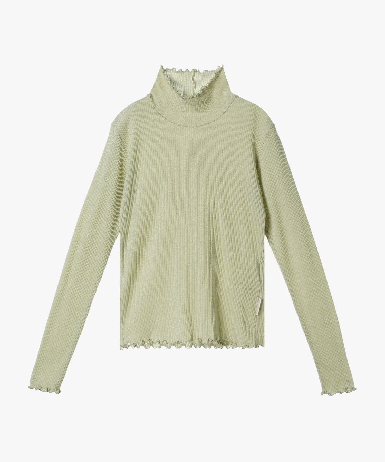To b. by agnes b. シャーリング ジャージー タートル プルオーバー アニエスベー トップス カットソー・Tシャツ グリーン【送料無料】