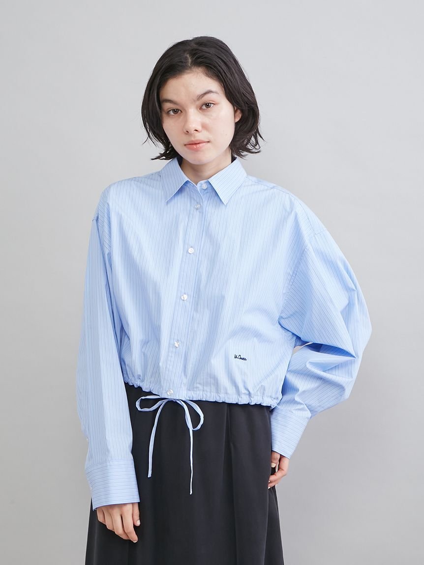 【SALE／40%OFF】Mila Owen ストライプドロストショートシャツ ミラオーウェン トップス シャツ・ブラウス ピンク グリーン【送料無料】 stylife-15528647 Rakuten Fashion サンプル画像3
