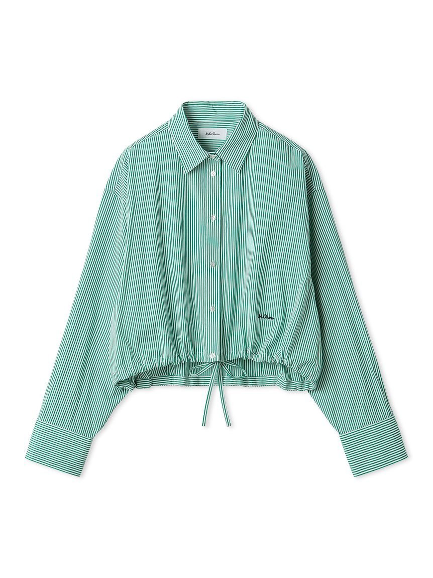 【SALE／40%OFF】Mila Owen ストライプドロストショートシャツ ミラオーウェン トップス シャツ・ブラウス ピンク グリーン【送料無料】 stylife-15528647 Rakuten Fashion パッケージ画像