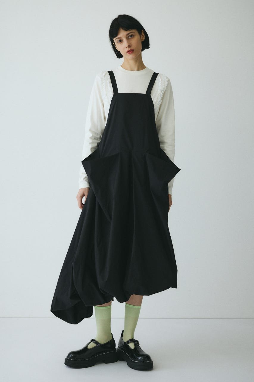 HeRIN.CYE CLO Balloon hem dress ヘリンドットサイ ワンピース・ドレス ワンピース ブラック