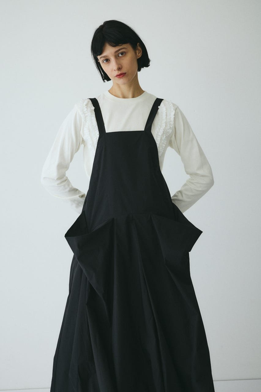 HeRIN.CYE CLO Balloon hem dress ヘリンドットサイ ワンピース・ドレス ワンピース ブラック