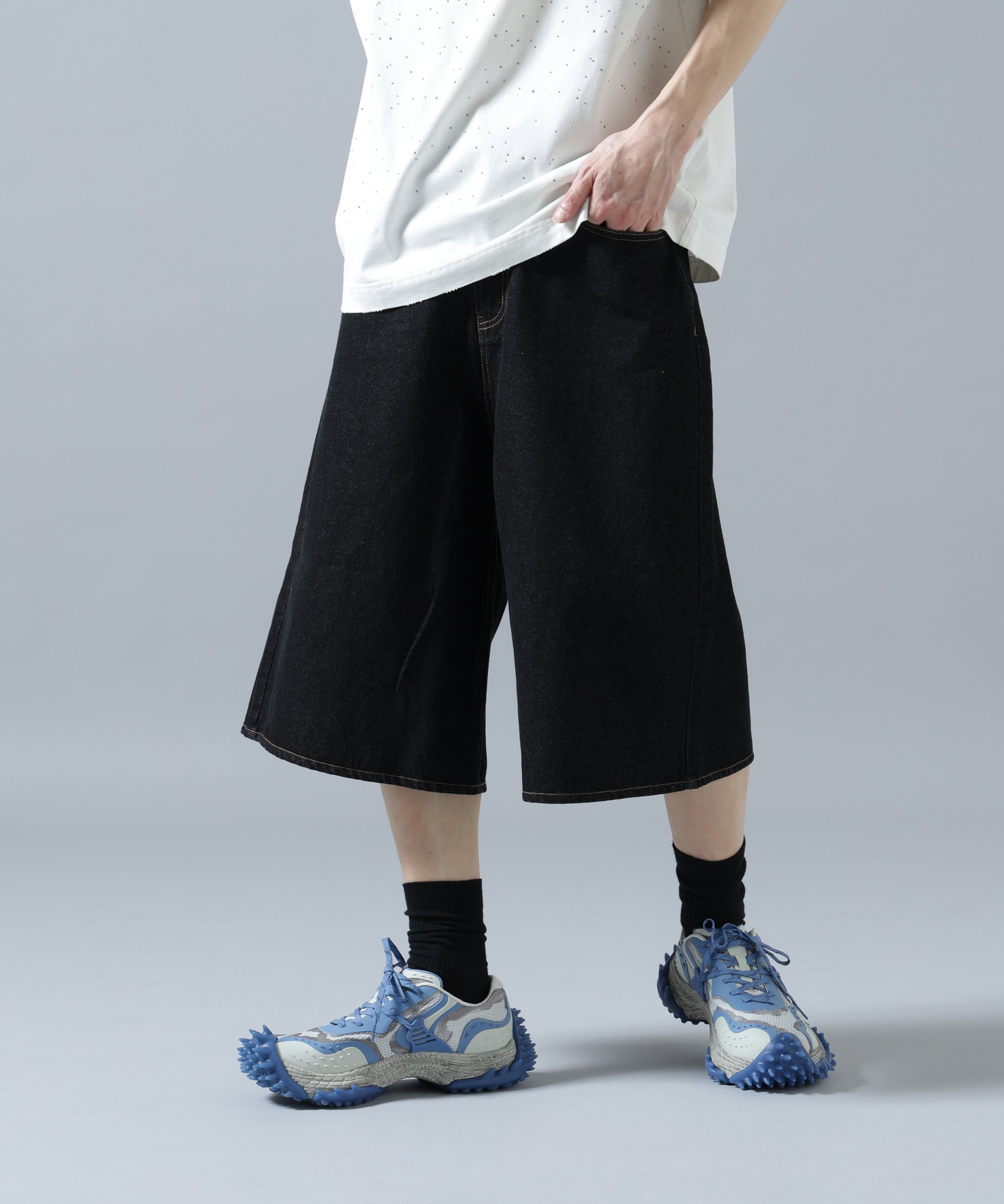 LHP DankeSchon/ダンケシェーン/11.5oz DENIM SHORTS エルエイチピー パンツ その他のパンツ ネイビー ブラック