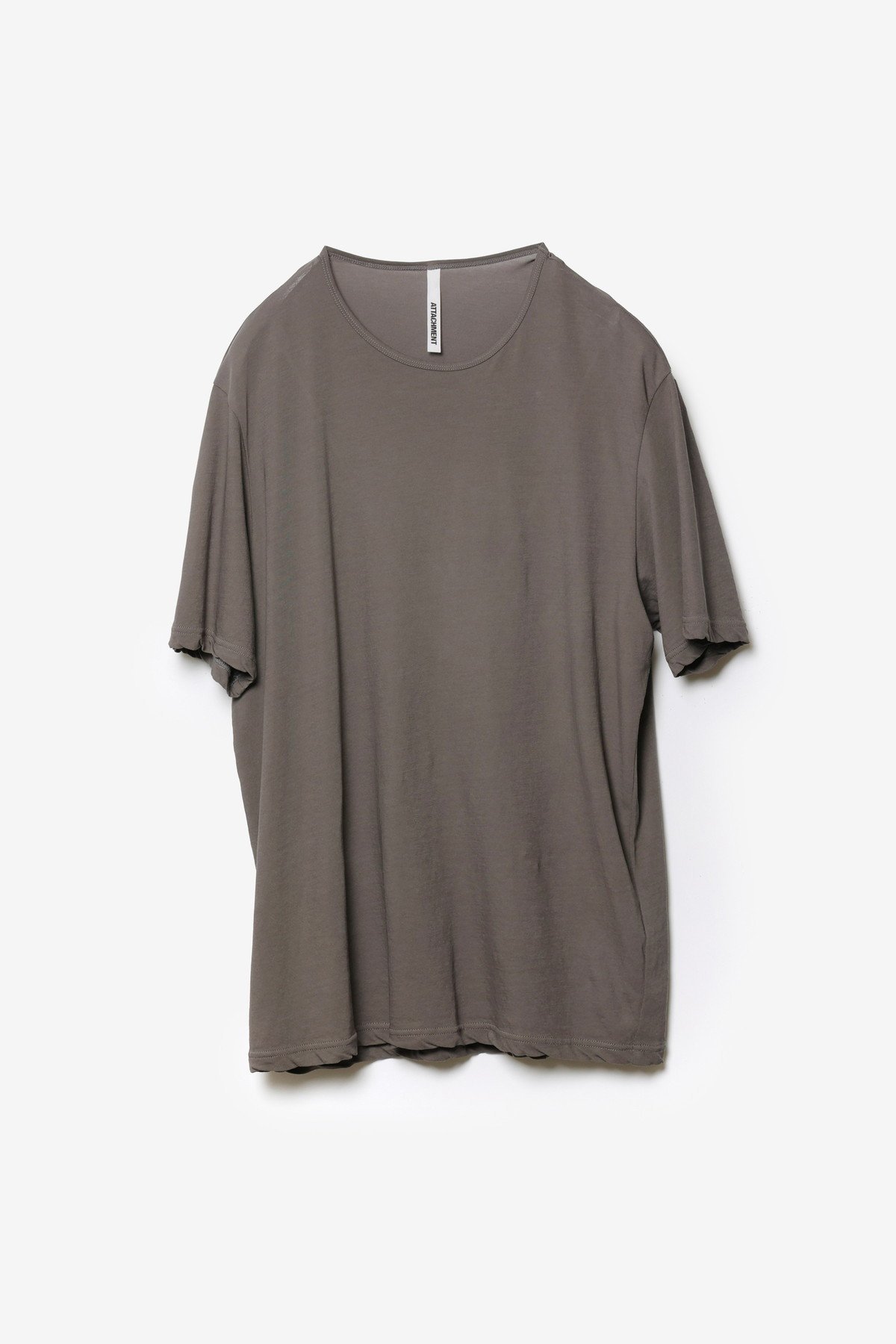 ATTACHMENT ハイツイストジャージー スリムフィットS/S Tシャツ アタッチメント トップス カットソー・Tシャツ オレンジ グレー ブラック ホワイト【送料無料】
