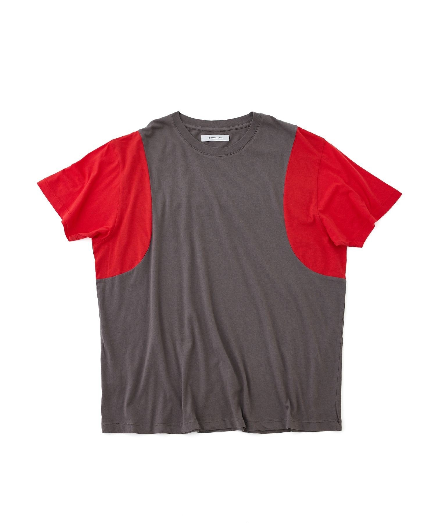M TO R 【GIMAGUAS】STEEVE TEE COMBI UNISEX アダムエロペ トップス カットソー・Tシャツ グレー ベージュ【送料無料】