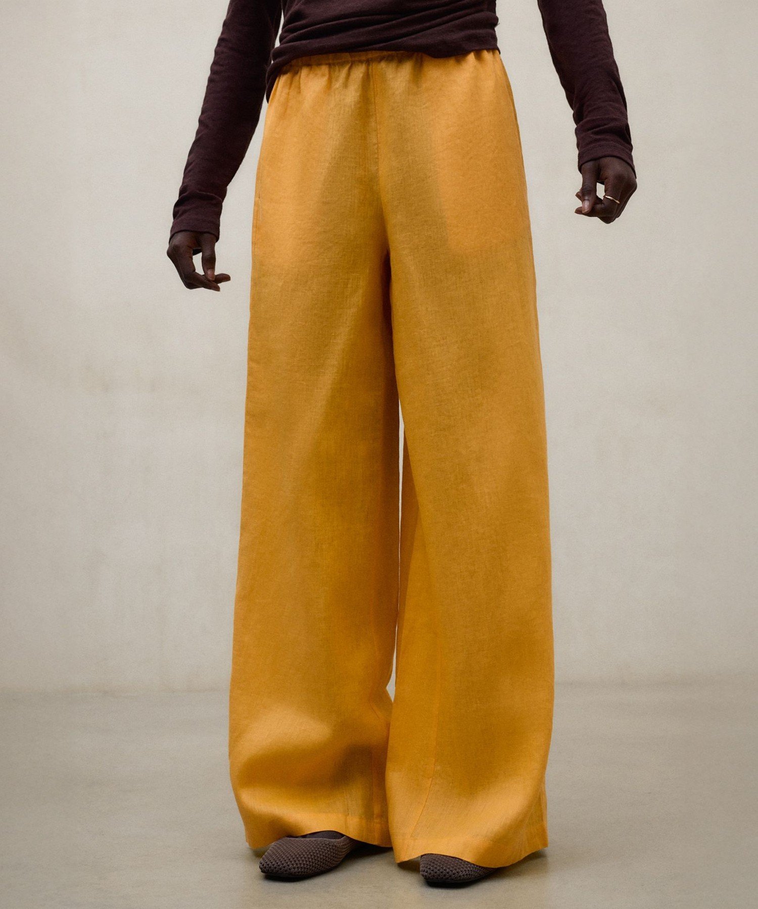 MOSSI パンツ / MOSSI LINEN PANTS WOMAN エコアルフ パンツ その他のパンツ オレンジ