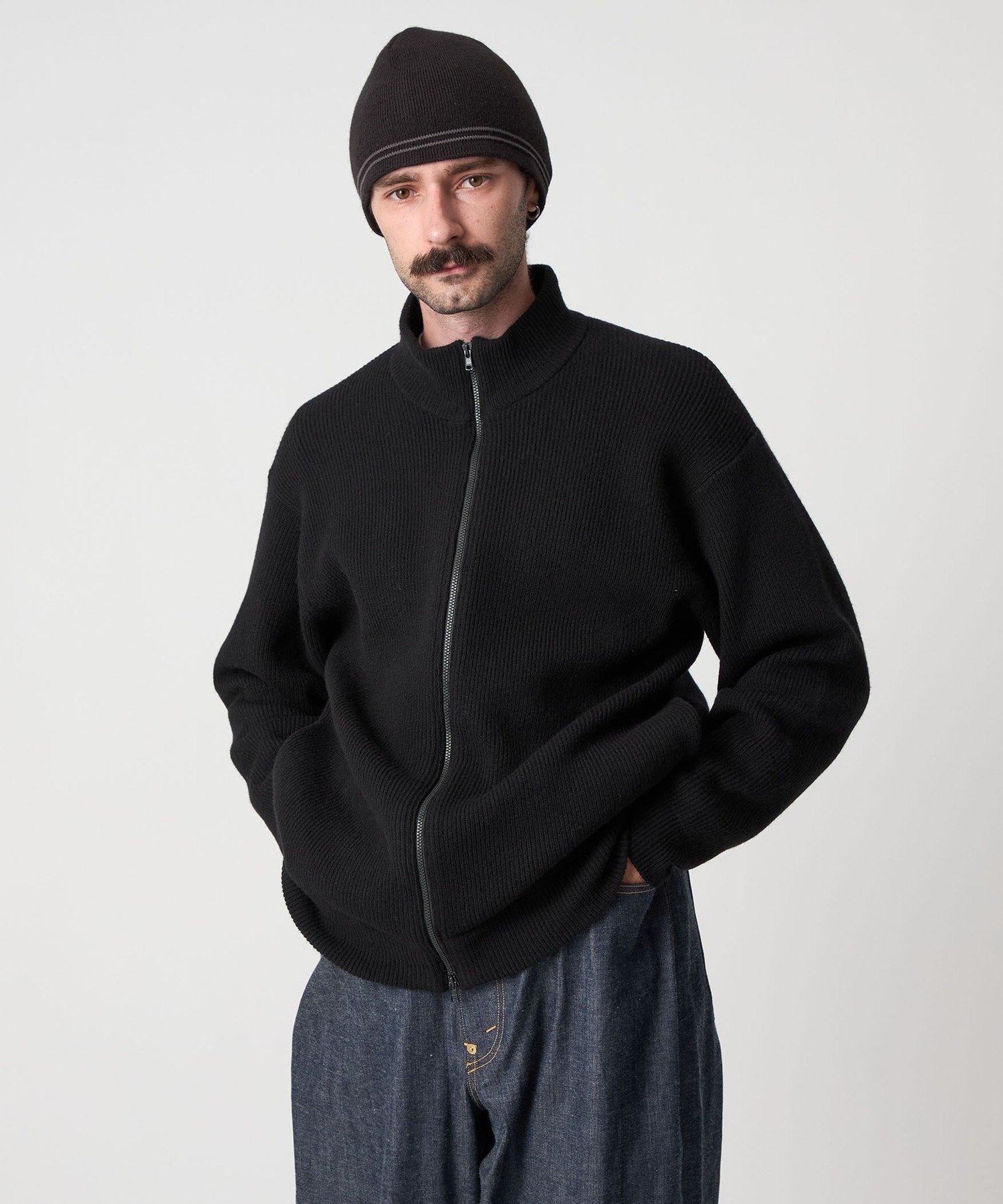 Steven Alan ＜Steven Alan＞ エアーハミルトン ドライバーズ ニット ユナイテッドアローズ アウトレット トップス カーディガン ブラック ブラウン