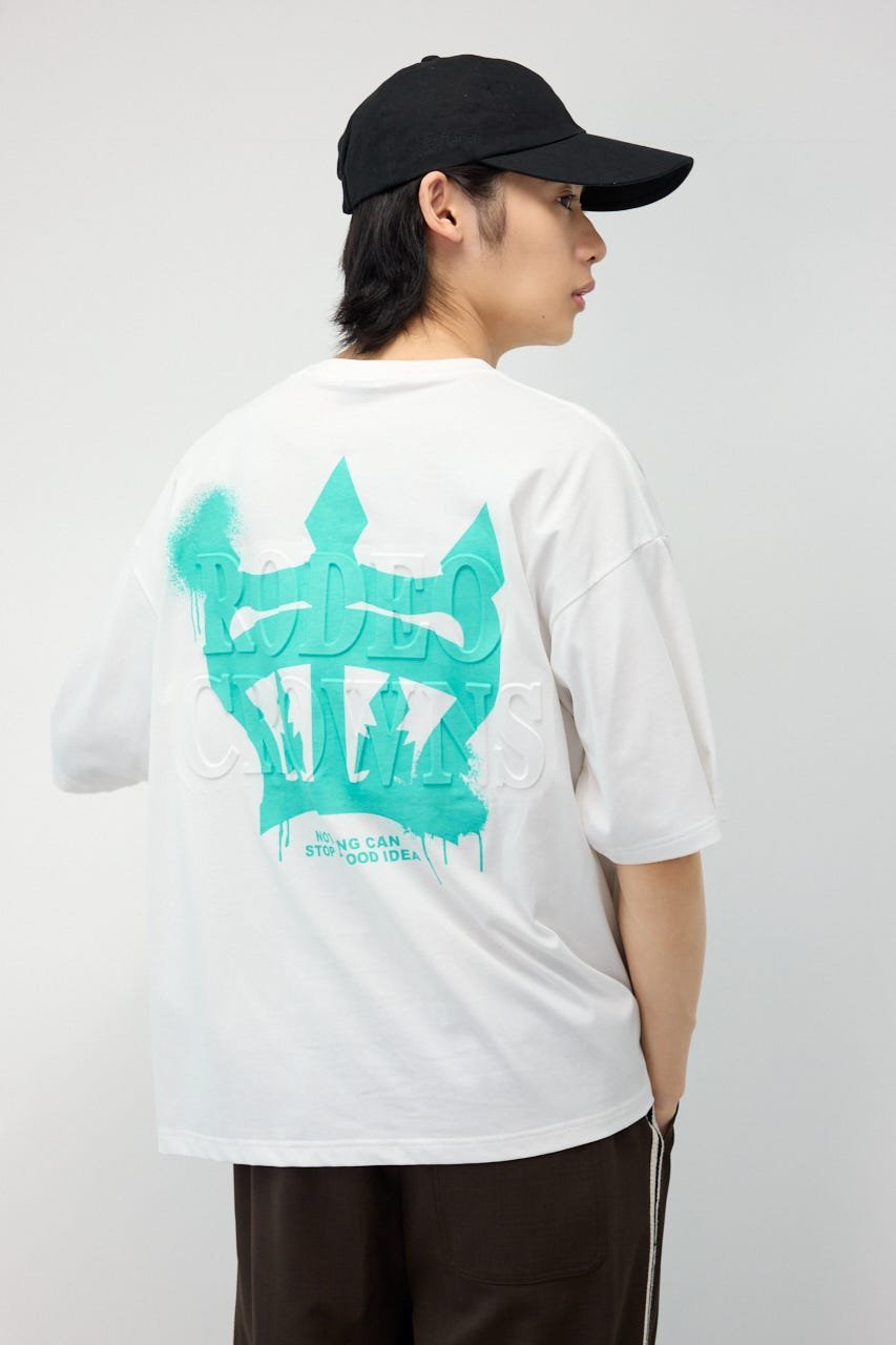 RODEO CROWNS WIDE BOWL メンズ MASTER PROTECT ロゴTシャツ ロデオクラウンズワイドボウル トップス カットソー・Tシャツ カーキグリーン グレー ホワイト ブラック