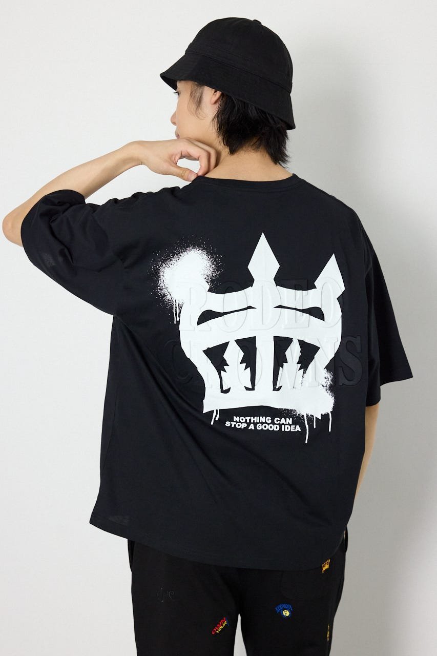 RODEO CROWNS WIDE BOWL メンズ MASTER PROTECT ロゴTシャツ ロデオクラウンズワイドボウル トップス カットソー・Tシャツ カーキグリーン グレー ホワイト ブラック