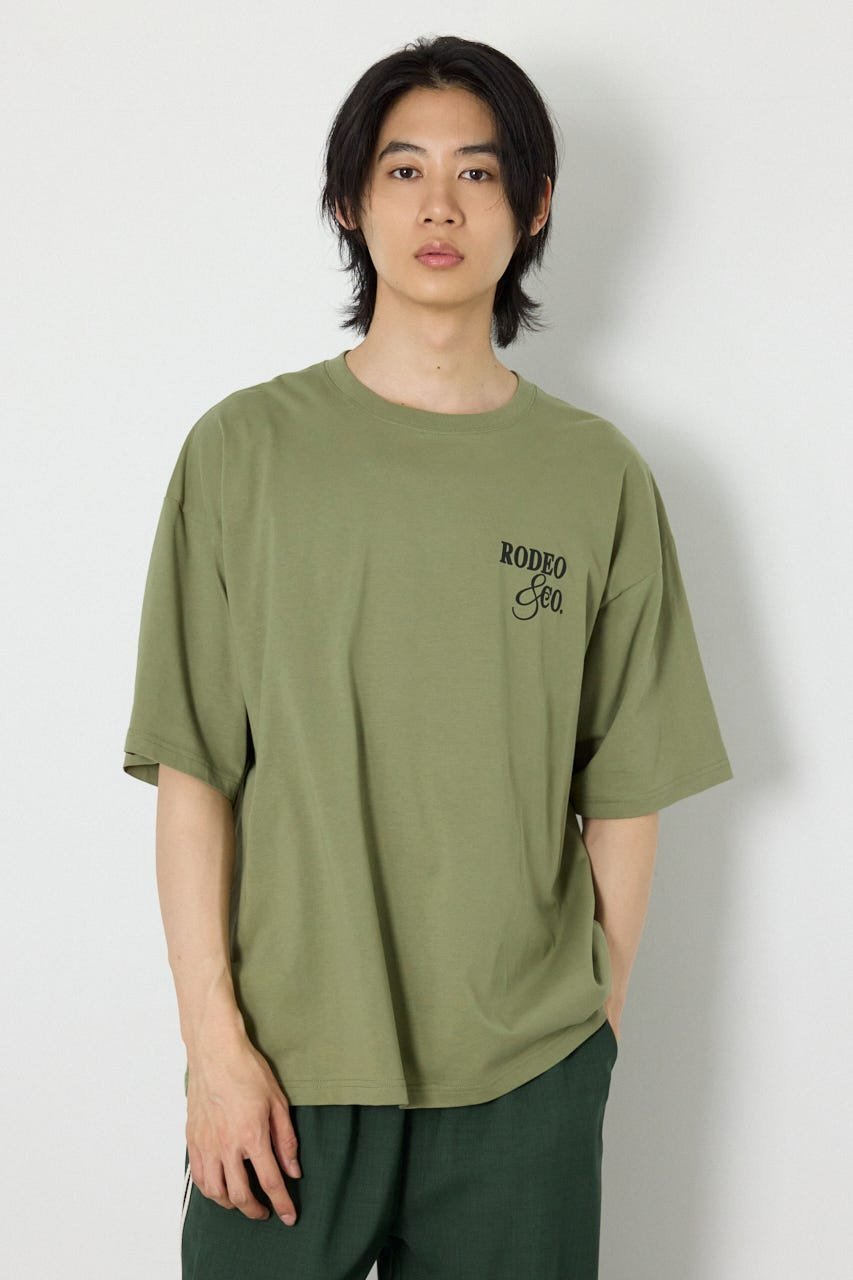 RODEO CROWNS WIDE BOWL メンズ MASTER PROTECT ロゴTシャツ ロデオクラウンズワイドボウル トップス カットソー・Tシャツ カーキグリーン グレー ホワイト ブラック