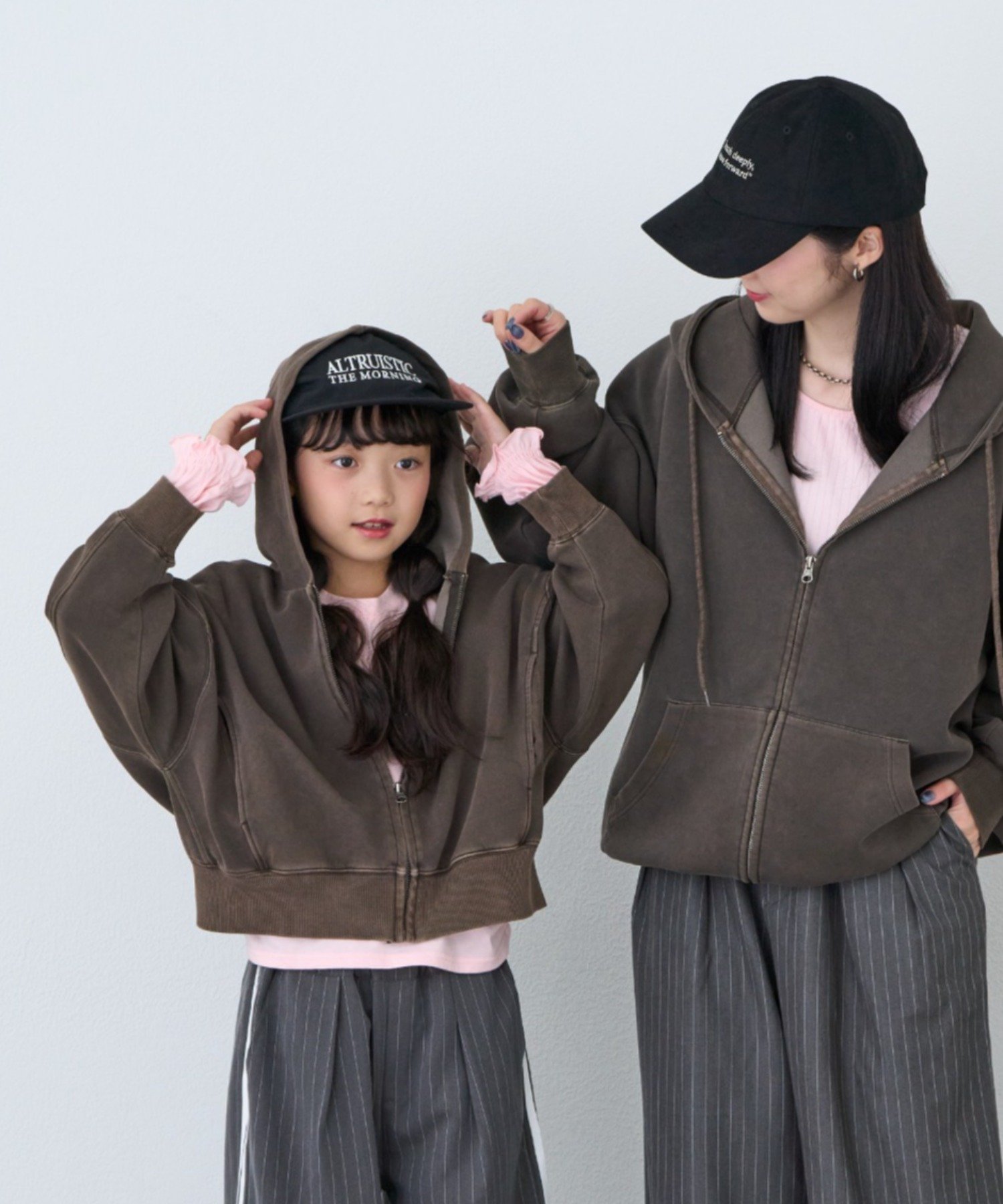 【SALE／10%OFF】CIAOPANIC TYPY 【KIDS】KIDSピグメントダンボールパーカー チャオパニックティピー トップス パーカー・フーディー グリーン グレー レッド ブラウン【送料無料】