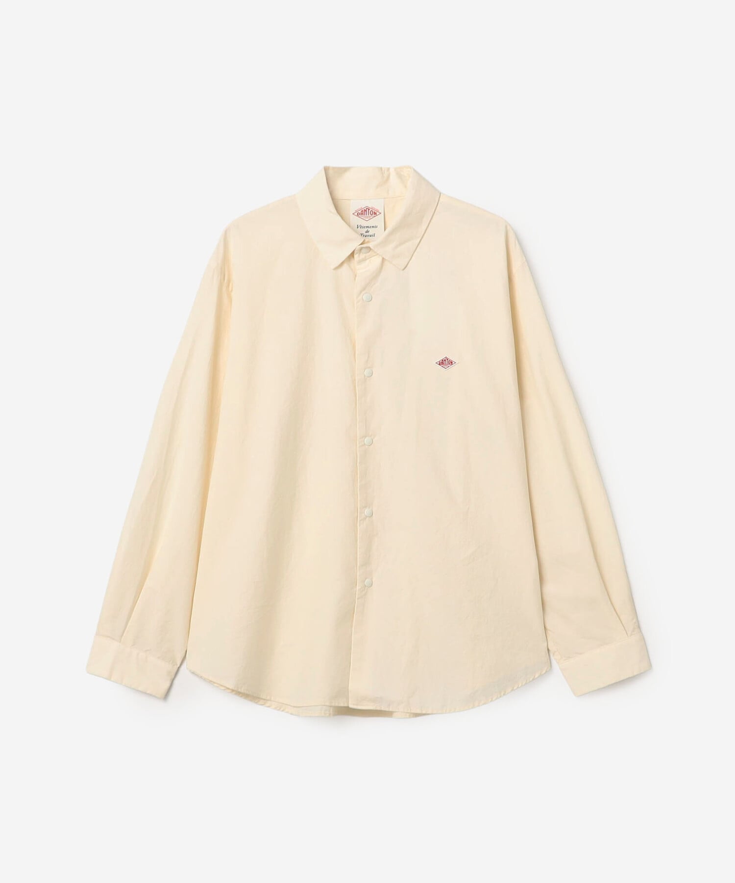 Bshop DANTON ｜ タイプライター レギュラーカラー長袖シャツ WOMEN ビショップ トップス シャツ・ブラウス ホワイト ネイビー