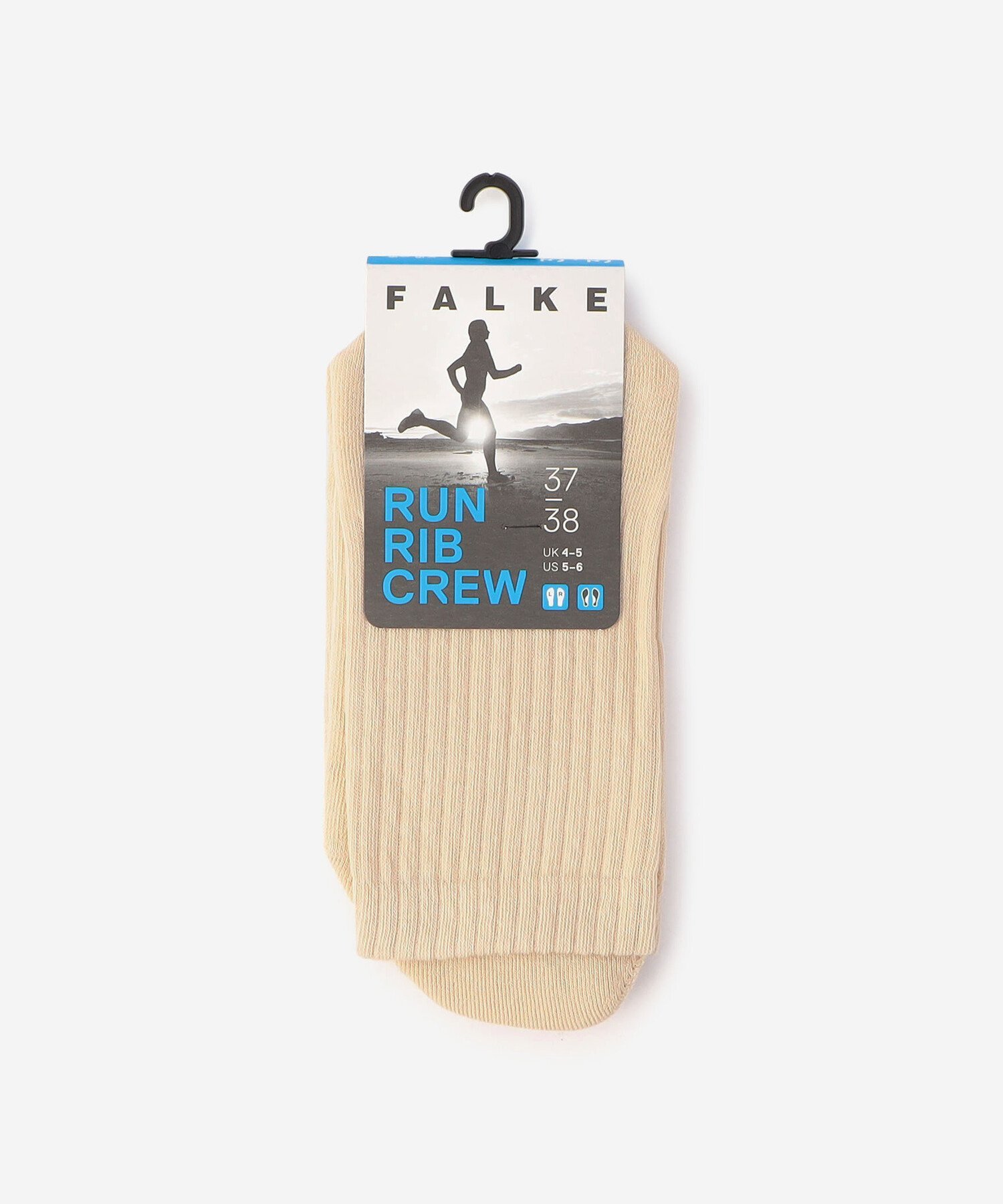 Bshop FALKE ｜ 12574 RUN RIB CREW SOCKS WOMEN ビショップ 靴下・レッグウェア 靴下 ブラック ホワイト