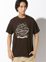 【SALE／50%OFF】DIAMOND HEAD DIAMOND HEAD/(M)DIAMOND HEAD PRINT TEE C ゴースローキャラバン カットソー Tシャツ ブラウン ホワイト