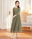 【SALE/47%OFF】DRESS+ ワンピース ドレス レース 結婚式 披露宴 パーティー ドレスプラス ワンピース・ドレス ドレス ブラック カーキグリー...