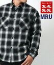 【SALE/7%OFF】MRU MRU チェックシャツ 大きいサイズ メンズ オンブレ 長袖 マルカワ トップス シャツ・ブラウス イエロー ブラウン ネイビー レッド ブラック ホワイト【送料無料】
