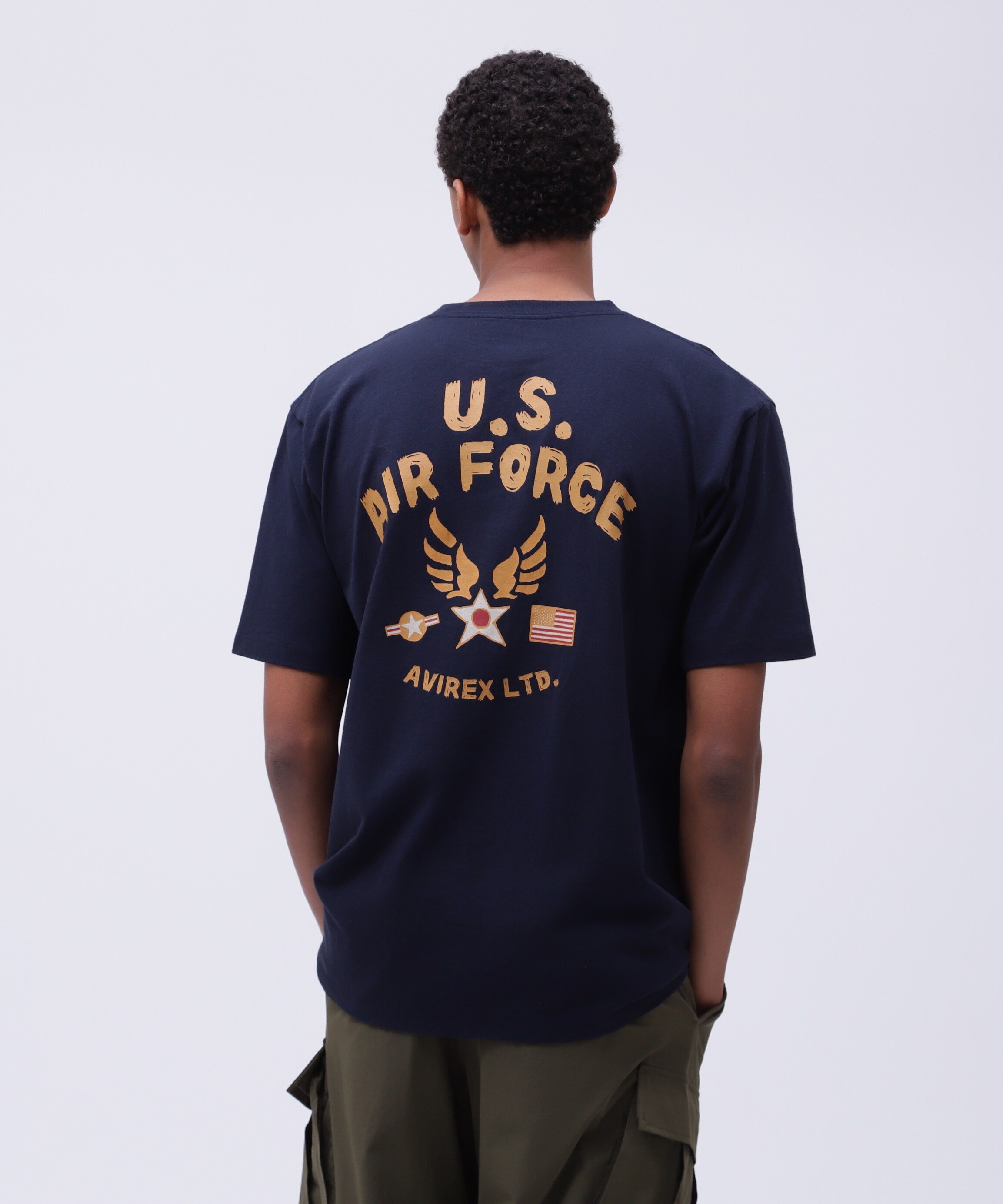 AVIREX 《WEB&DEPOT限定》AIR FORCE T-SHIRT / エアフォース Tシャツ / AVIREX / アヴィレックス アヴィレックス トップス カットソー・Tシャツ ネイビー ブラック ホワイト グリーン