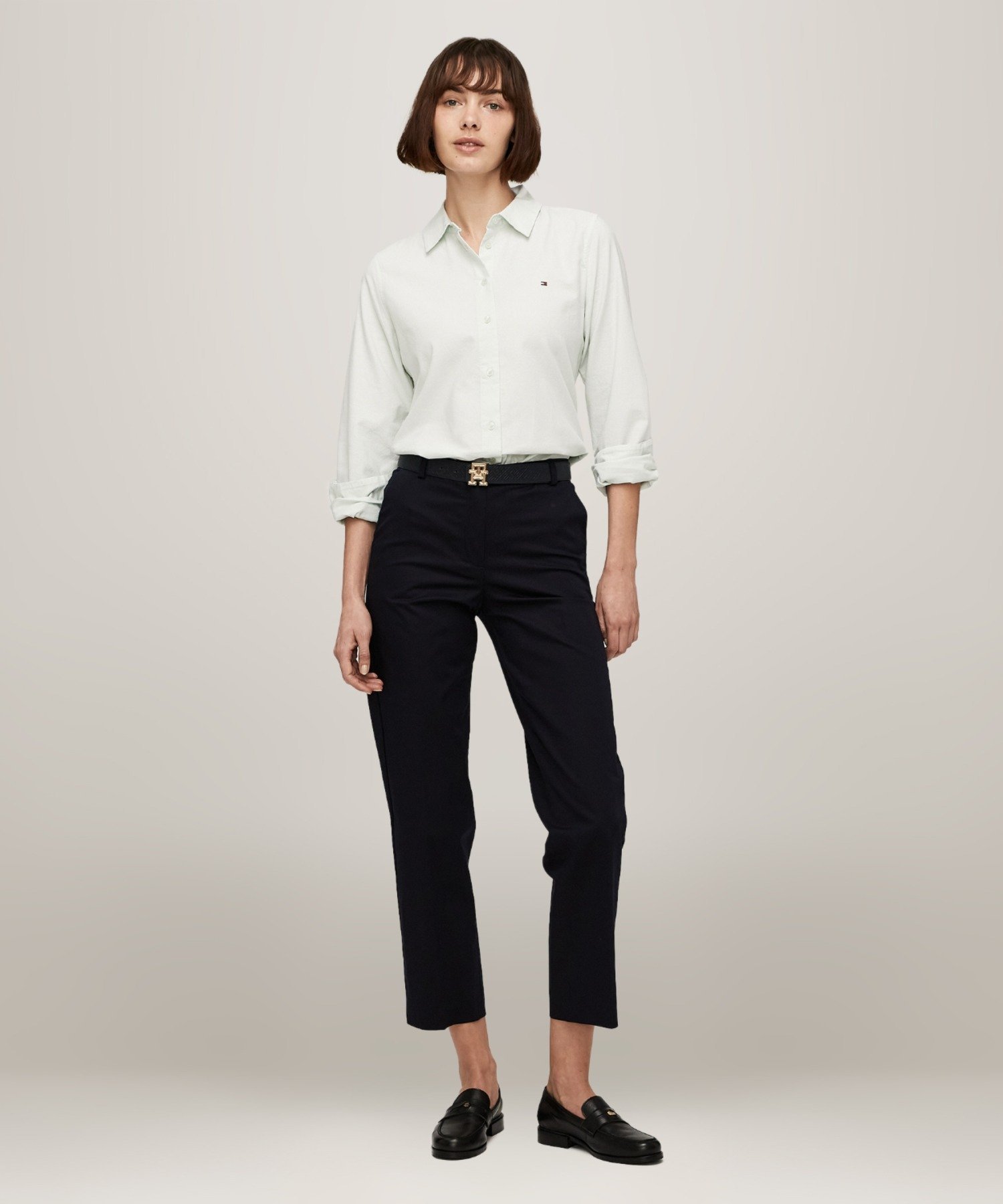 TOMMY HILFIGER オックスフォードコットンレギュラーシャツ トミーヒルフィガー トップス シャツ・ブラウス【送料無料】