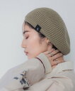 JEANASIS ルーズシルエットベレー ジーナシス 帽子 ニット帽・ビーニー パープル ブラック ベージュ