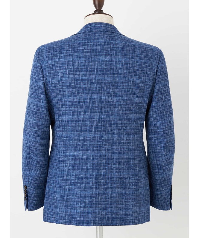 【SALE／30%OFF】Aquascutum MEN Wool Silk Somerset Blue Jacket アクアスキュータム ジャケット・アウター テーラードジャケット・ブレザー ブルー【送料無料】
