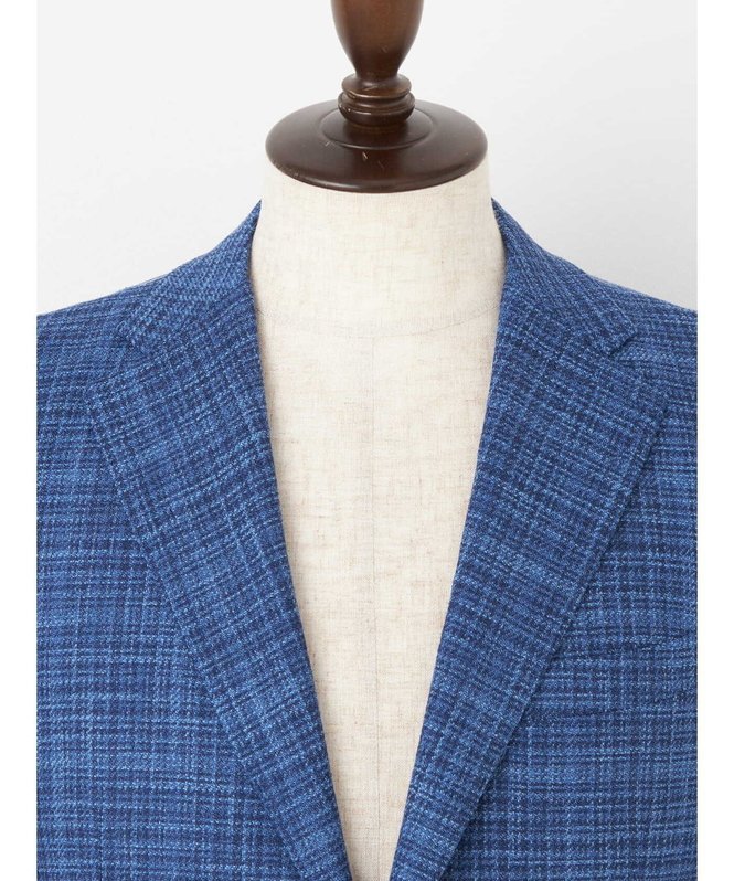 【SALE／30%OFF】Aquascutum MEN Wool Silk Somerset Blue Jacket アクアスキュータム ジャケット・アウター テーラードジャケット・ブレザー ブルー【送料無料】