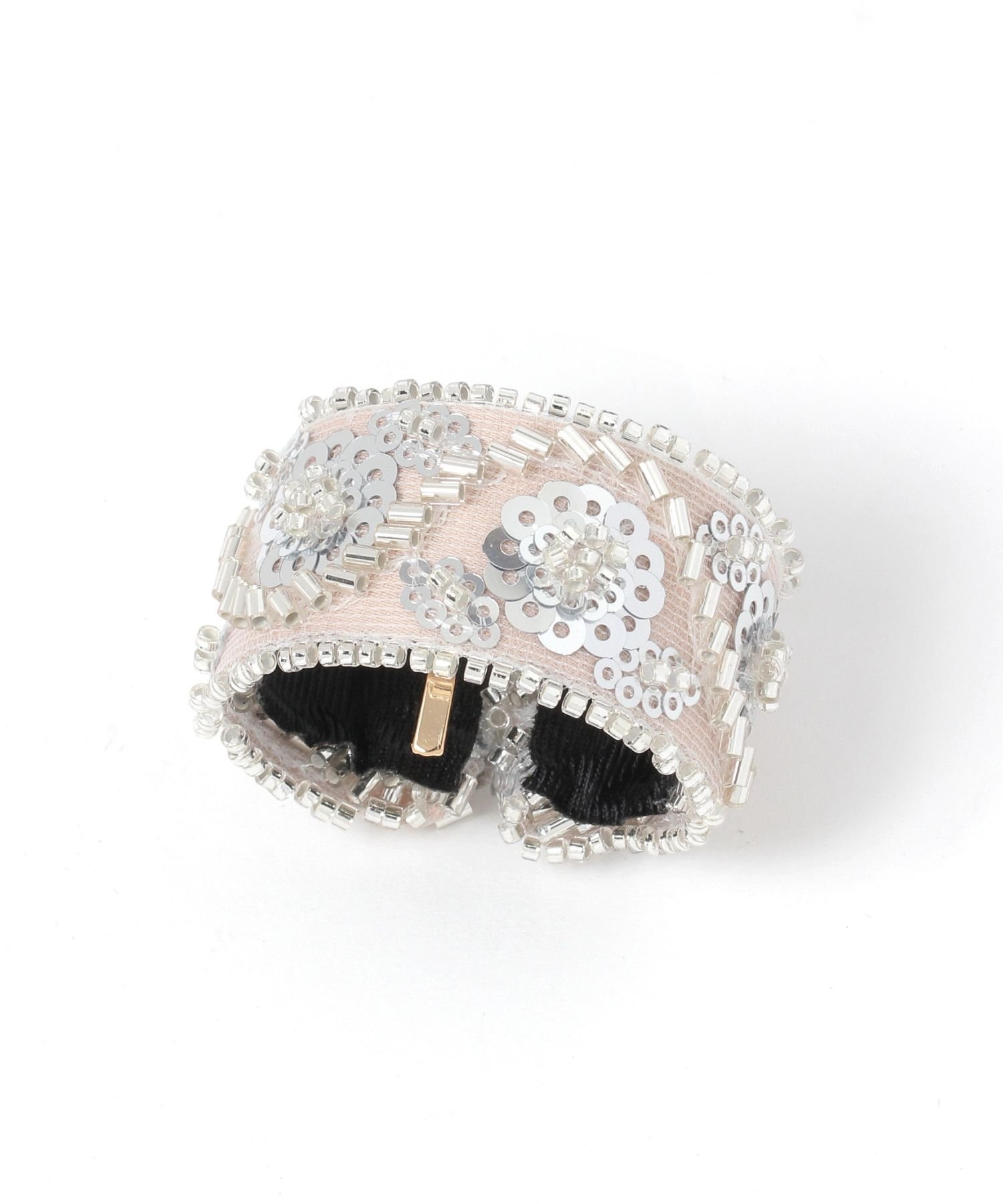 GLOBAL WORK 刺繍ビーズパチパチヘアカフ/495439 グローバルワーク ヘアアクセサリー ヘアゴム ブラッ..