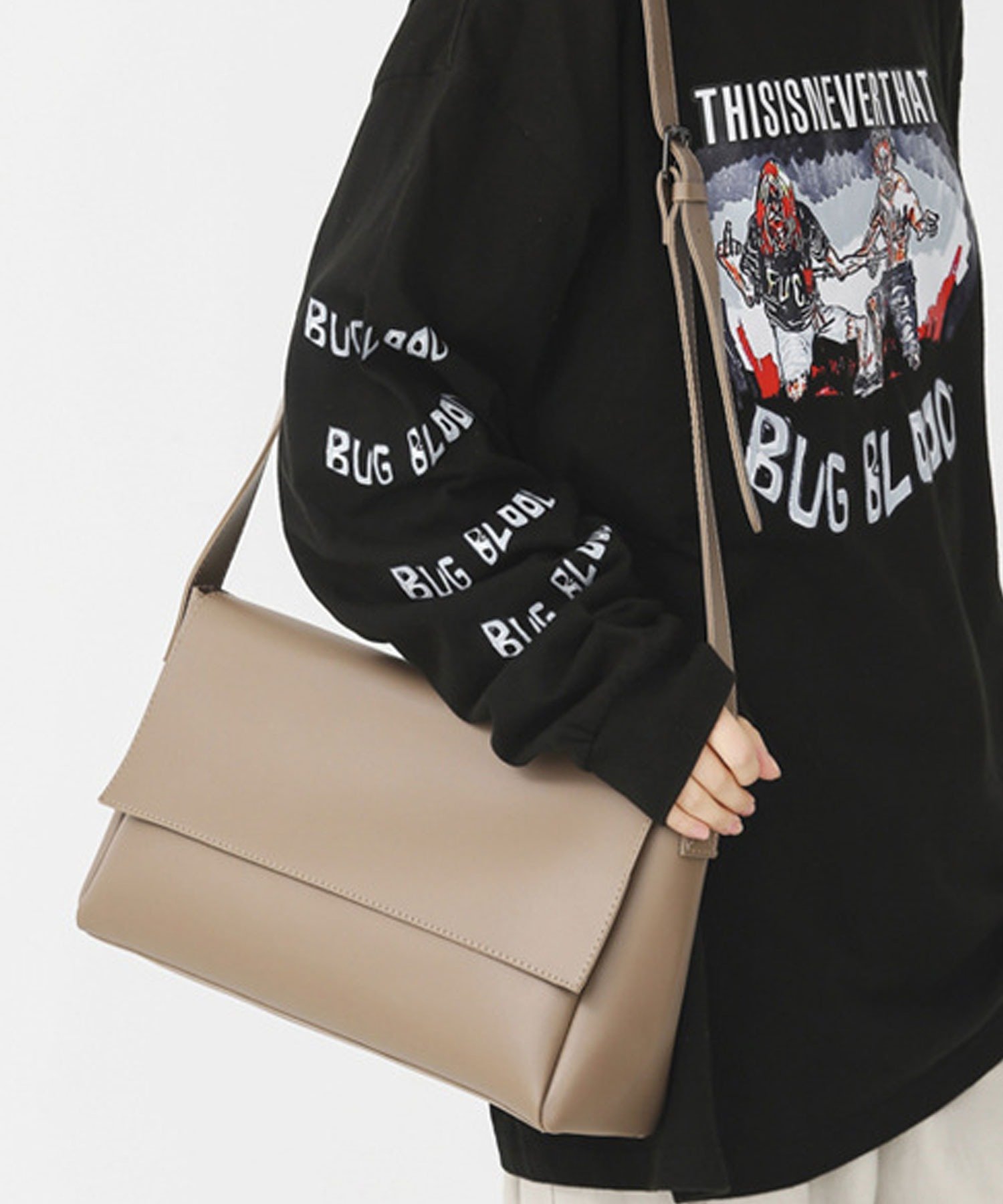 florist 2WAY レザータッチフラップショルダーバッグ フローリスト バッグ ショルダーバッグ ブラウン ブラック ベージュ【送料無料】