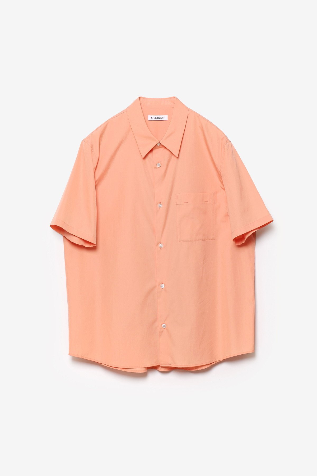ATTACHMENT ギザブロード S/S シャツ アタッチメント トップス シャツ・ブラウス ホワイト オレンジ ブラック【送料無料】