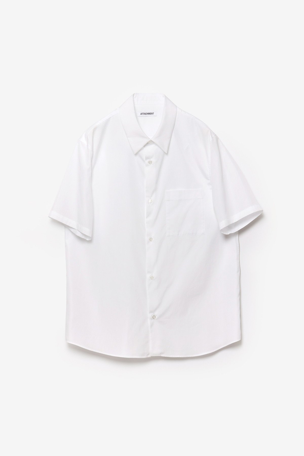 ATTACHMENT ギザブロード S/S シャツ アタッチメント トップス シャツ・ブラウス ホワイト オレンジ ブラック【送料無料】