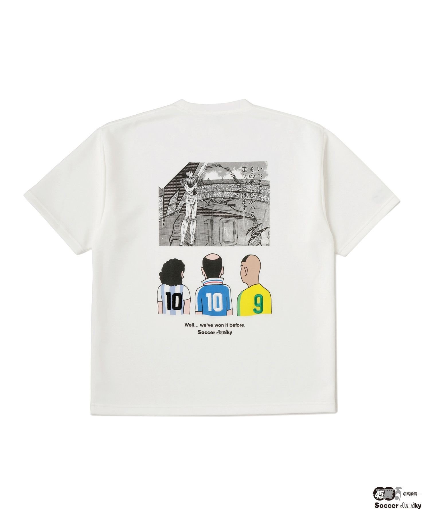 j.n.r.d 【キャプテン翼*Soccer Junky】コラボTシャツ ジュン スタンダード ピックス トップス カットソー・Tシャツ ホワイト ベージュ