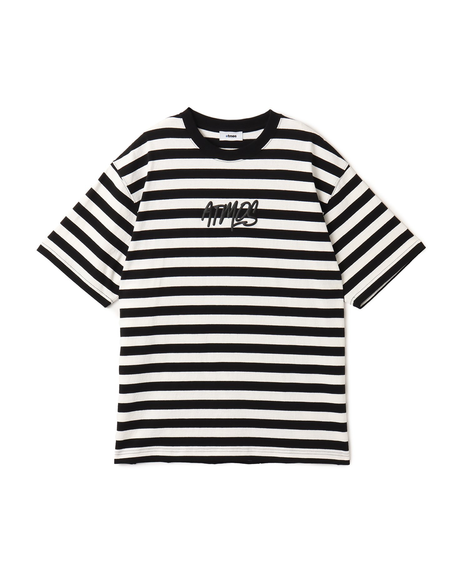 atmos atmos Foam Logo Border T-shirt BLACK アトモス トップス カットソー・Tシャツ ブラック