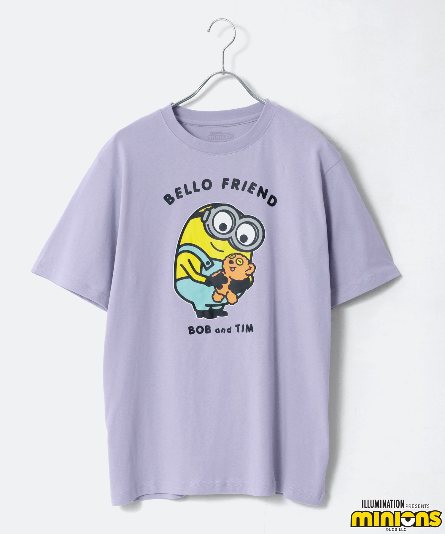 MARUKAWA MINIONS ミニオンズ Tシャツ メンズ 半袖 オーバーサイズ レディース ユニセックス ティーシャツ マルカワ トップス カットソー・Tシャツ ブラック パープル ホワイト