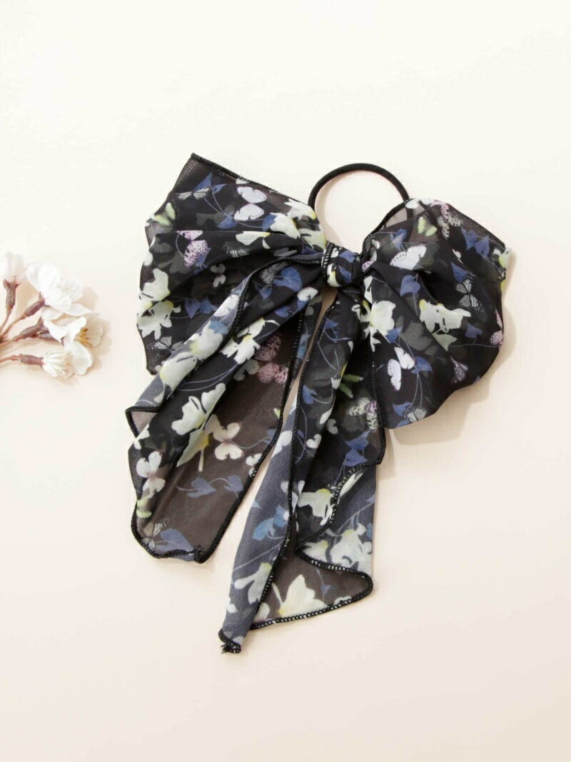 【SALE／50%OFF】Afternoon Tea LIVING リボンヘアゴム アフタヌーンティー・リビング アクセサリー・腕時計 その他のアクセサリー・腕時計 ブラック