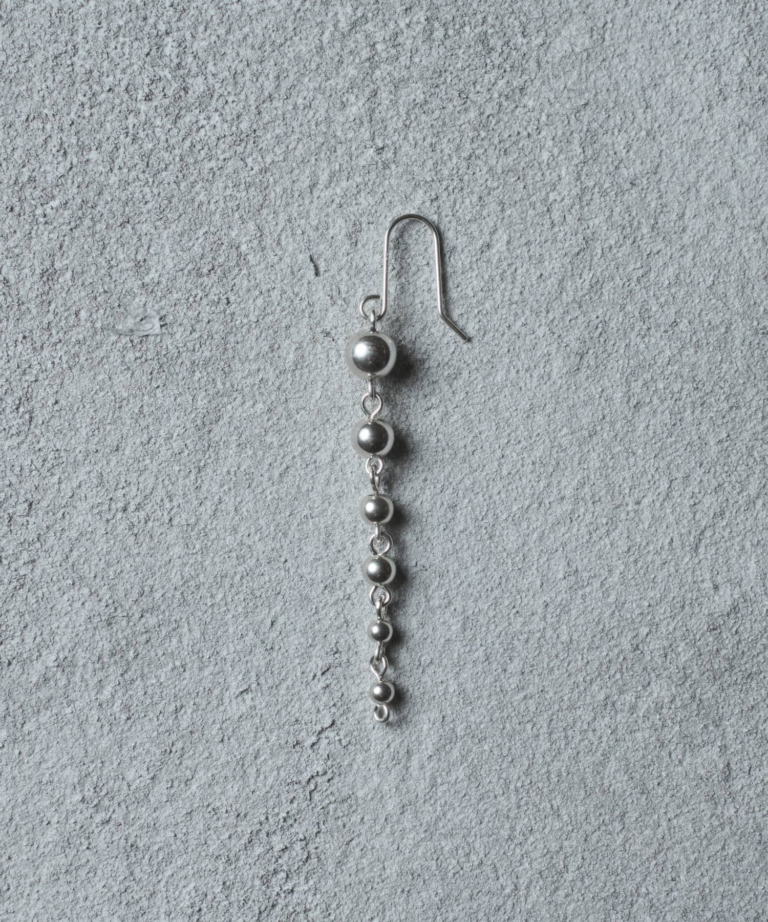 and cloud Gradation Ball Chain Pierce M / Single アンドクラウド アクセサリー・腕時計 ピアス シルバー【送料無料】