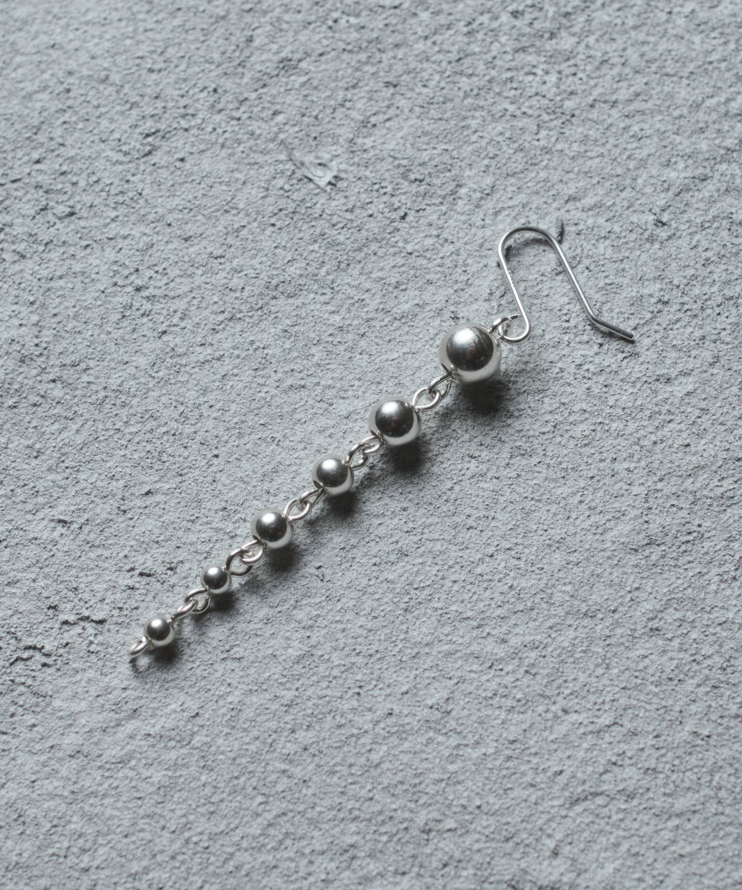 and cloud Gradation Ball Chain Pierce M / Single アンドクラウド アクセサリー・腕時計 ピアス シルバー【送料無料】
