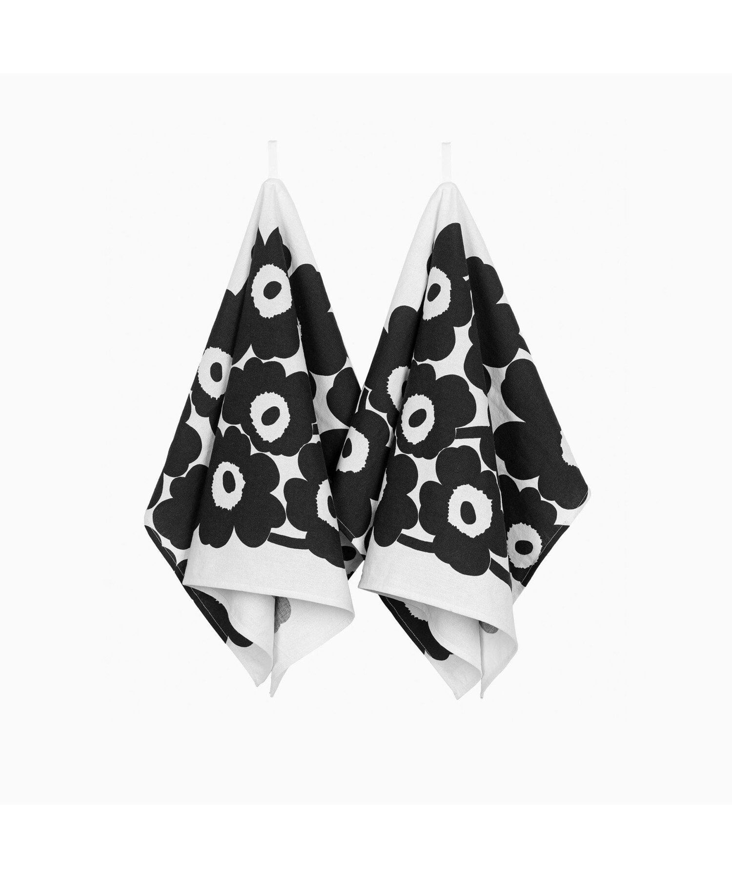 Marimekko Unikko ティータオルセット マリメッコ ファッション雑貨 その他のファッション雑貨 ホワイト ブラック【送料無料】