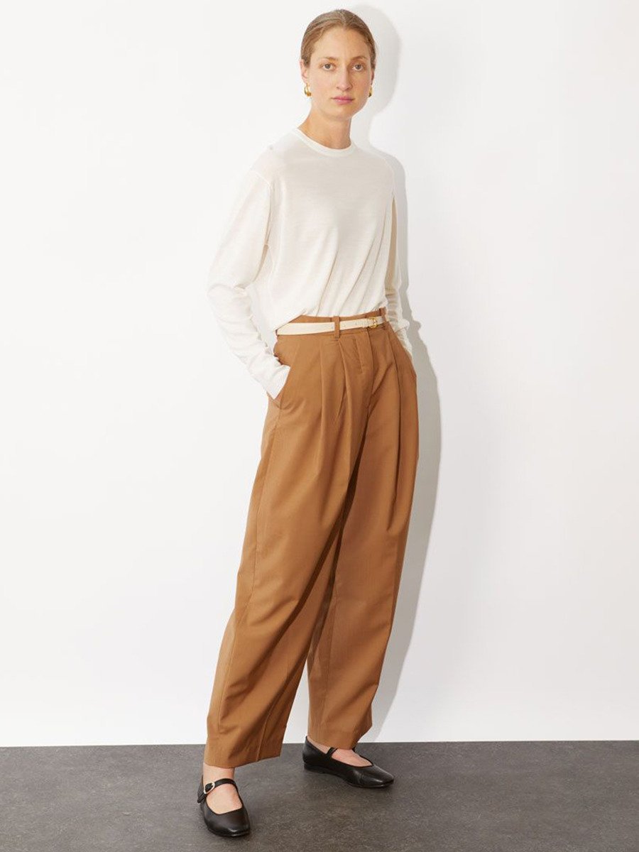 【SALE／20%OFF】JOHN SMEDLEY クルーネック長袖プルオーバー｜ EMMY ｜ 30G COMMON FIT ジョンスメドレー トップス ニット ホワイト【送料無料】