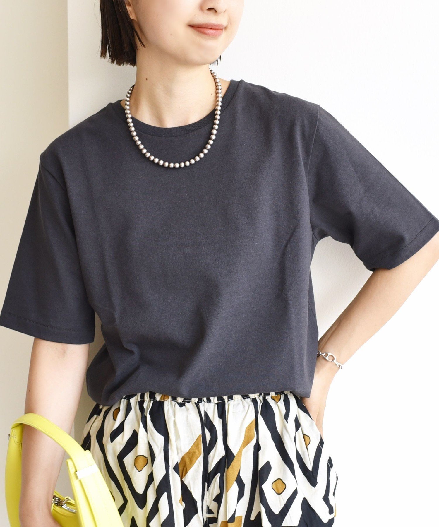 【SALE／50%OFF】SHIPS WOMEN ＜手洗い可能＞ベーシック TEE シップス トップス カットソー・Tシャツ レッド ピンク ベージュ グレー ホワイトのサムネイル
