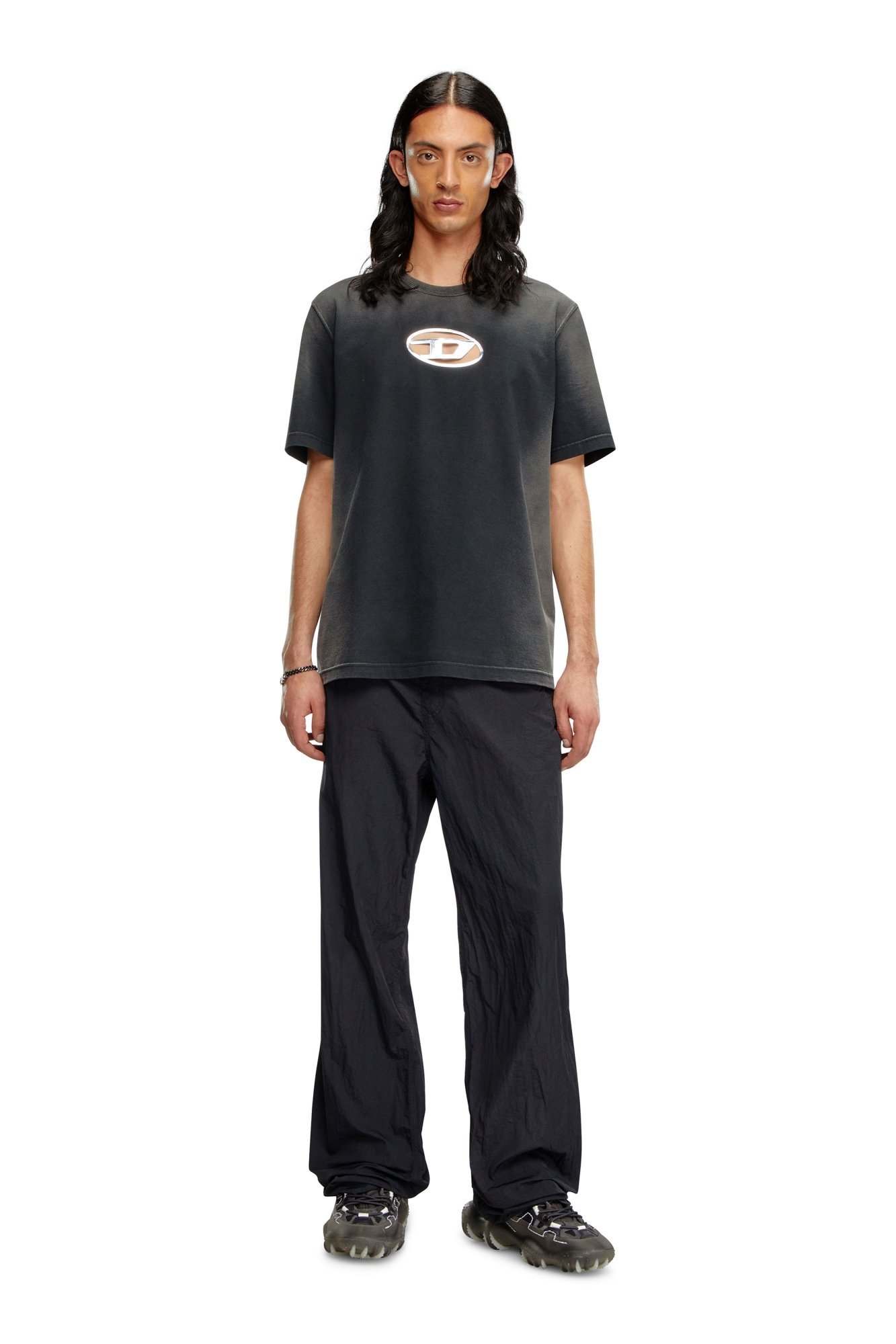 メンズ Tシャツ ディーゼル トップス カットソー・Tシャツ ブラック
