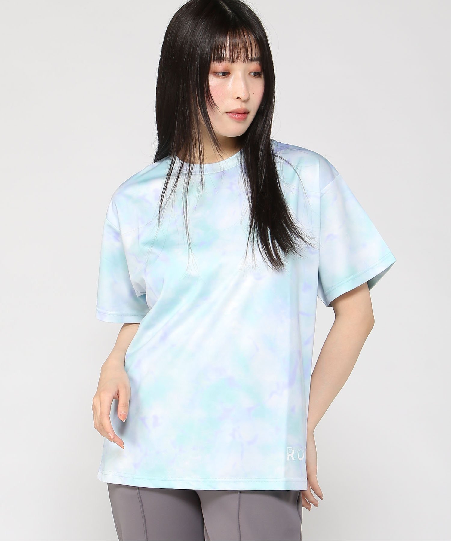 楽天Rakuten Fashion【SALE／50％OFF】ROXY （W）RIDE ON TIE DYE ロキシー トップス カットソー・Tシャツ ブルー パープル