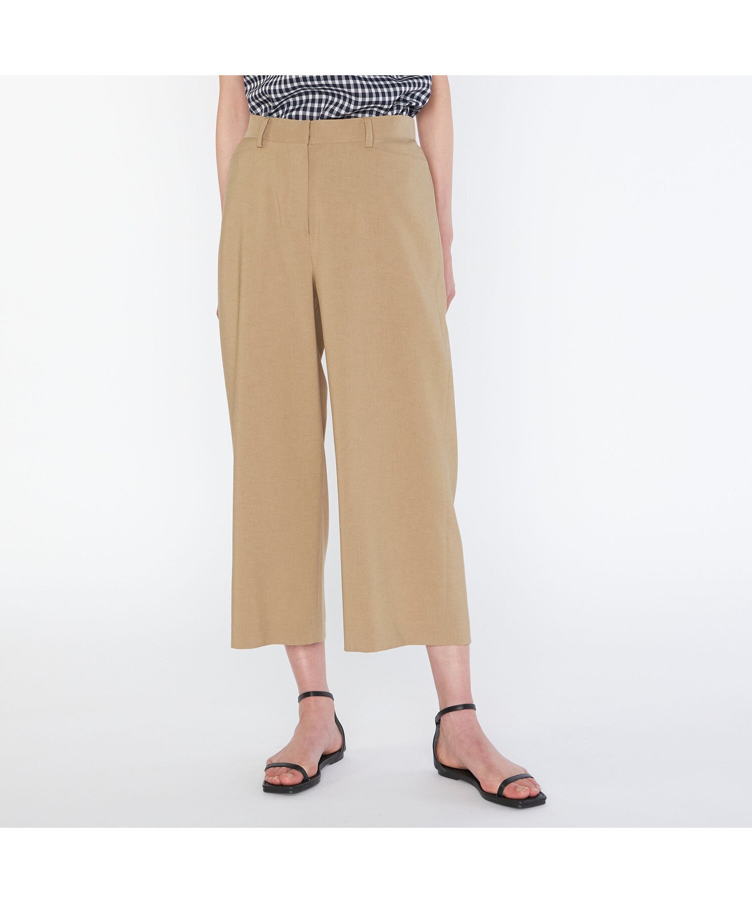 KEITH 【Lサイズ】ウェザーストレッチワイドパンツ キース パンツ その他のパンツ ベージュ ネイビー