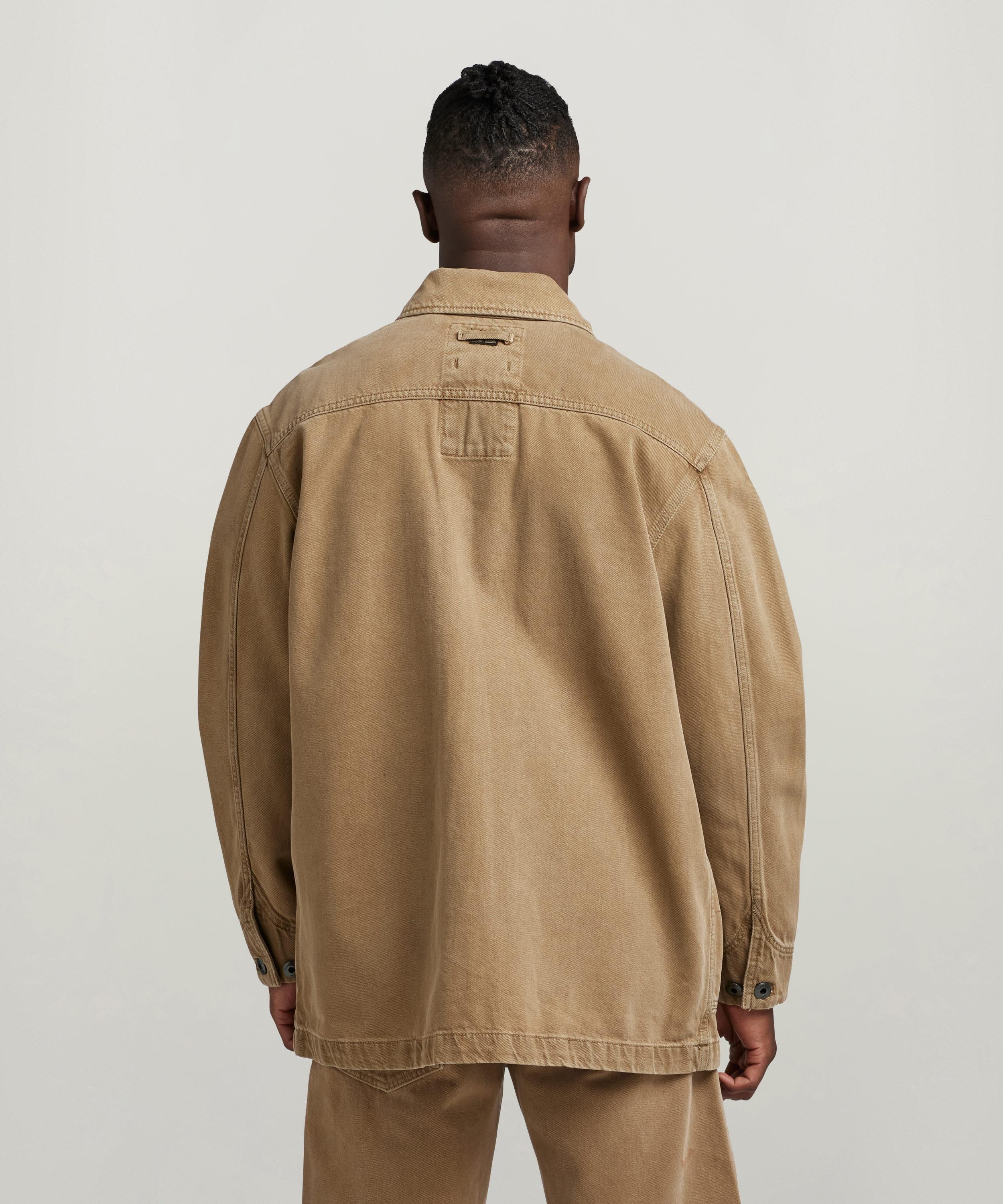 【公式ショップ】CHORE WORKWEAR JACKET/チョアジャケット/デニムカバーオール ジースターロゥ ジャケット・アウター カバーオール・ワークジャケット ベージュ