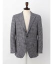 【SALE/30%OFF】Aquascutum MEN Wool Silk Houndstooth Jacket アクアスキュータム ジャケット・アウター テーラードジャケット・ブレザー ネイビー【送料無料】