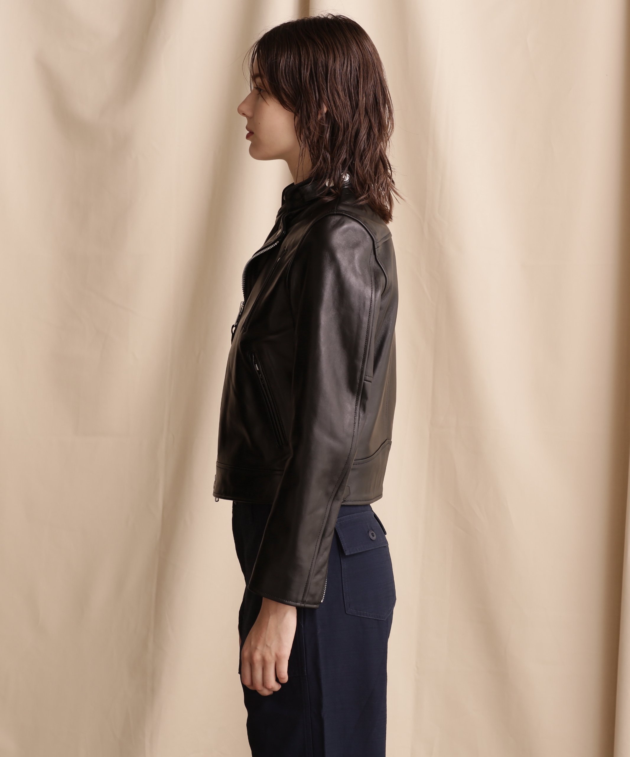 Schott Women's/DOUBLE BREAST RIDERS/ダブルブレスト ライダース ショット ジャケット・アウター ライダースジャケット ブラック【送料無料】