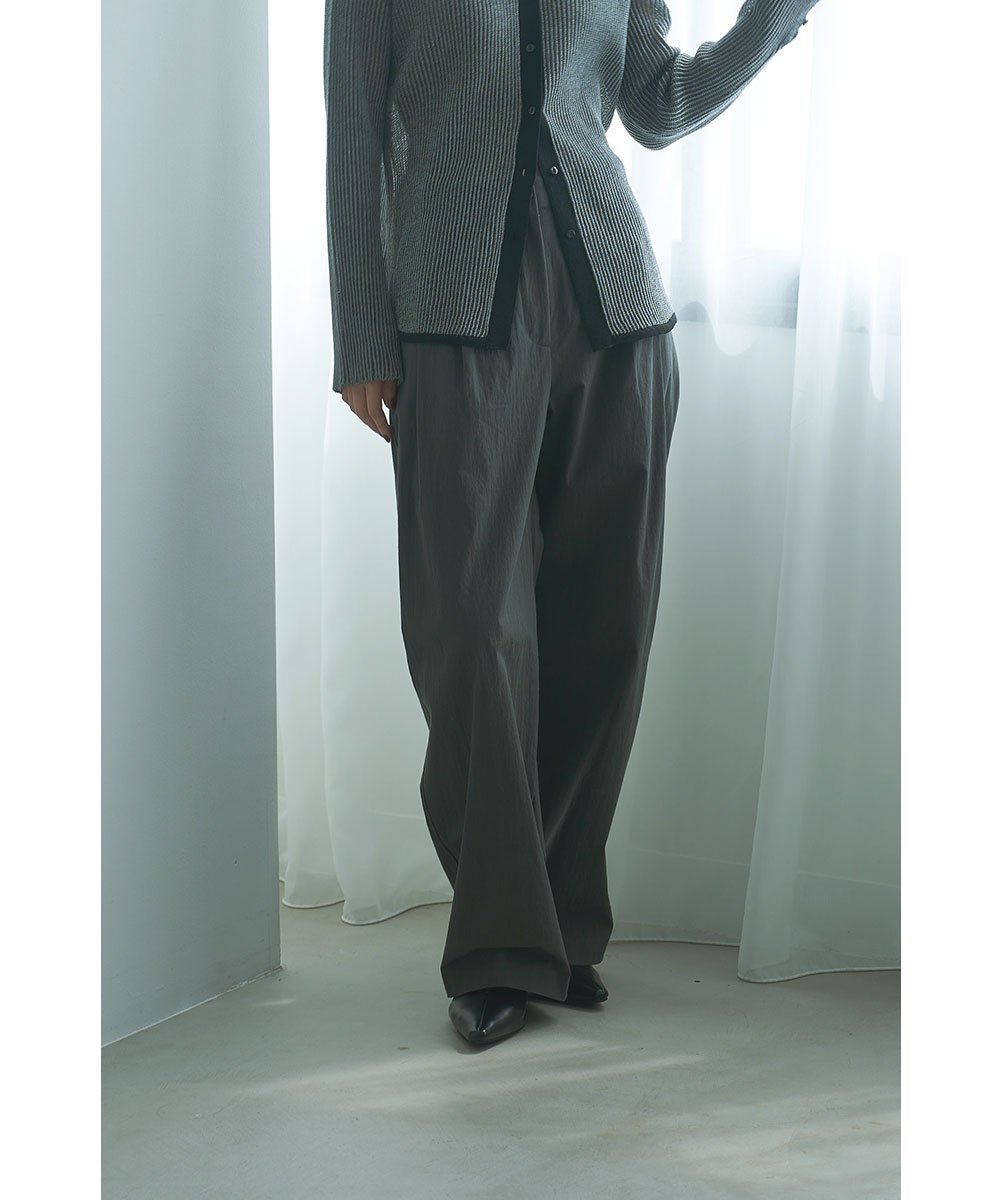 marjour COTTON NYLON TUCK WIDE PANTS マージュール パンツ その他のパンツ ホワイト
